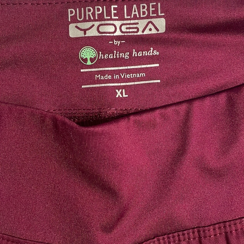 Purple label “wine” color XL scrub pants